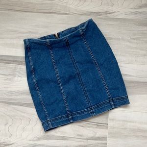 Free People Denim Skirt